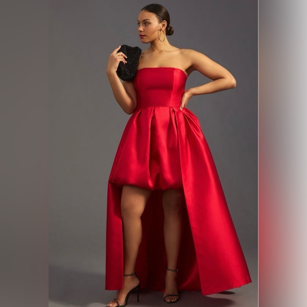 Anthropologie x Hutch Strapless High-Low Bubble Dress Size 16 W NWT